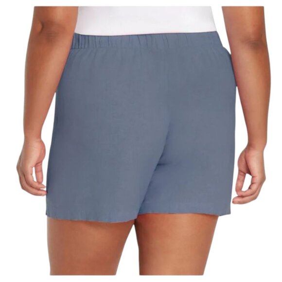 NEW Banana Republic Linen Blend Shorts | Blue - Picture 6 of 7